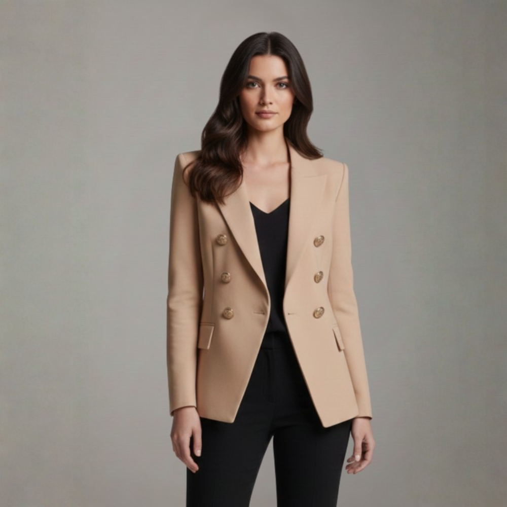 Polished Blazer Notch Collar