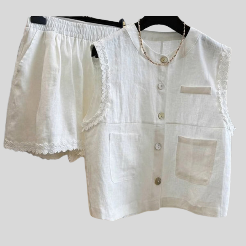 Relaxed Top Skirt Set