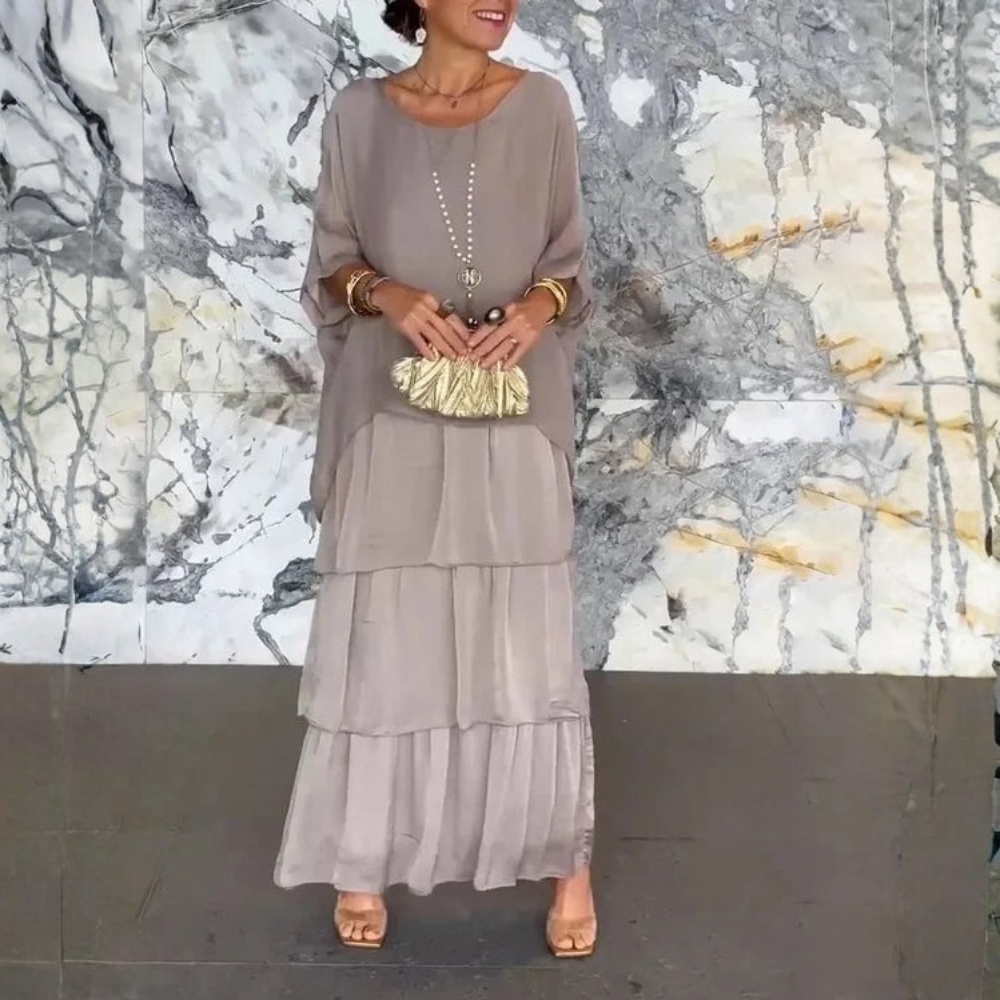 Airy Layered Maxi Dress