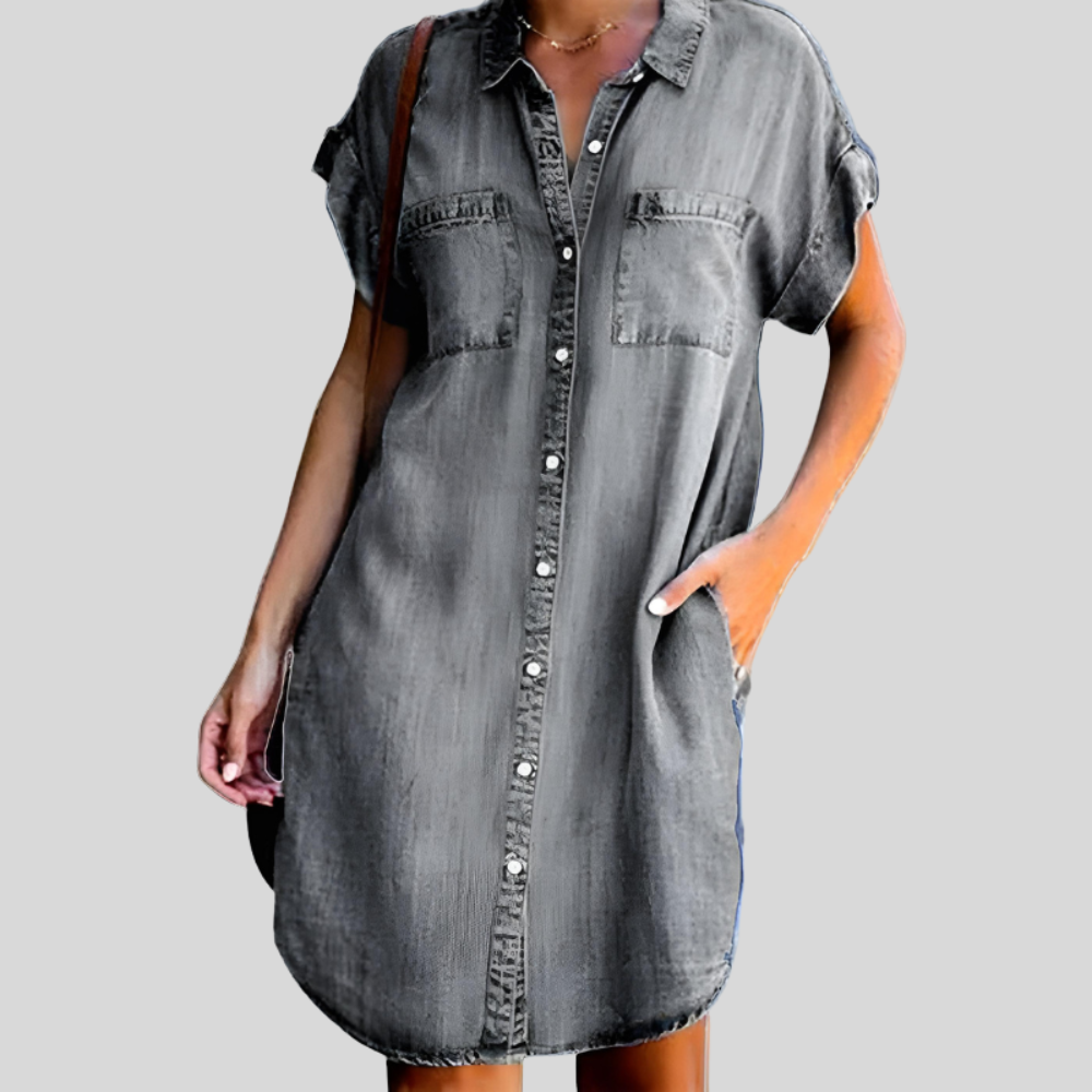 Classic Denim Shirt Dress