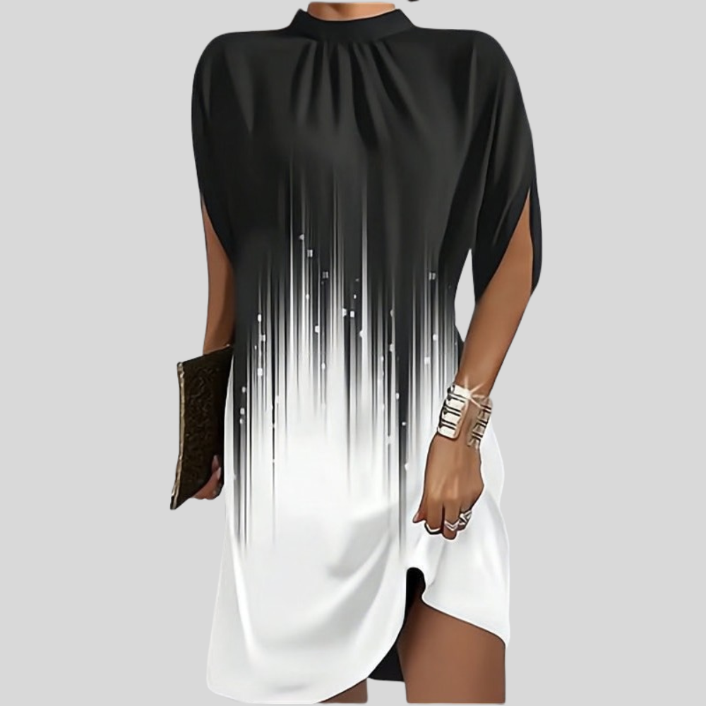 Effortless Mock Neck Dress