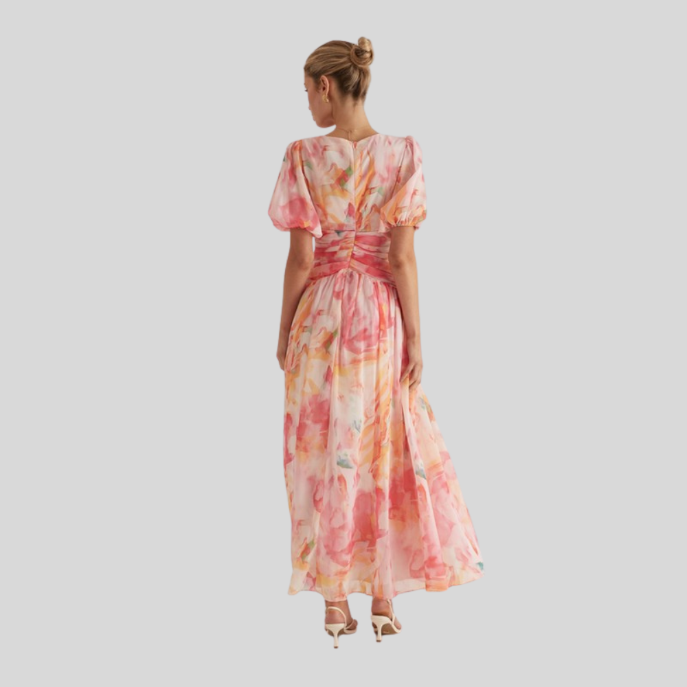 Graceful Chiffon Maxi Dress