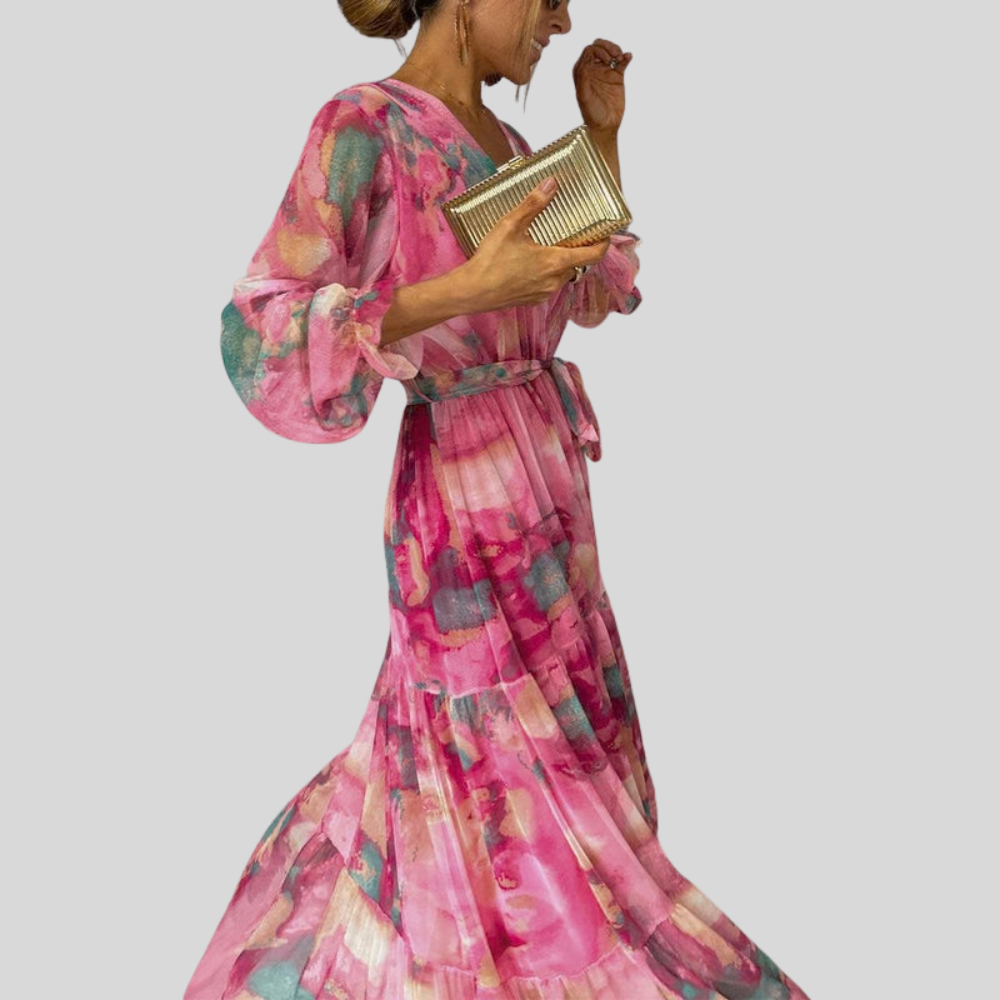 Floral Wrap Maxi Dress