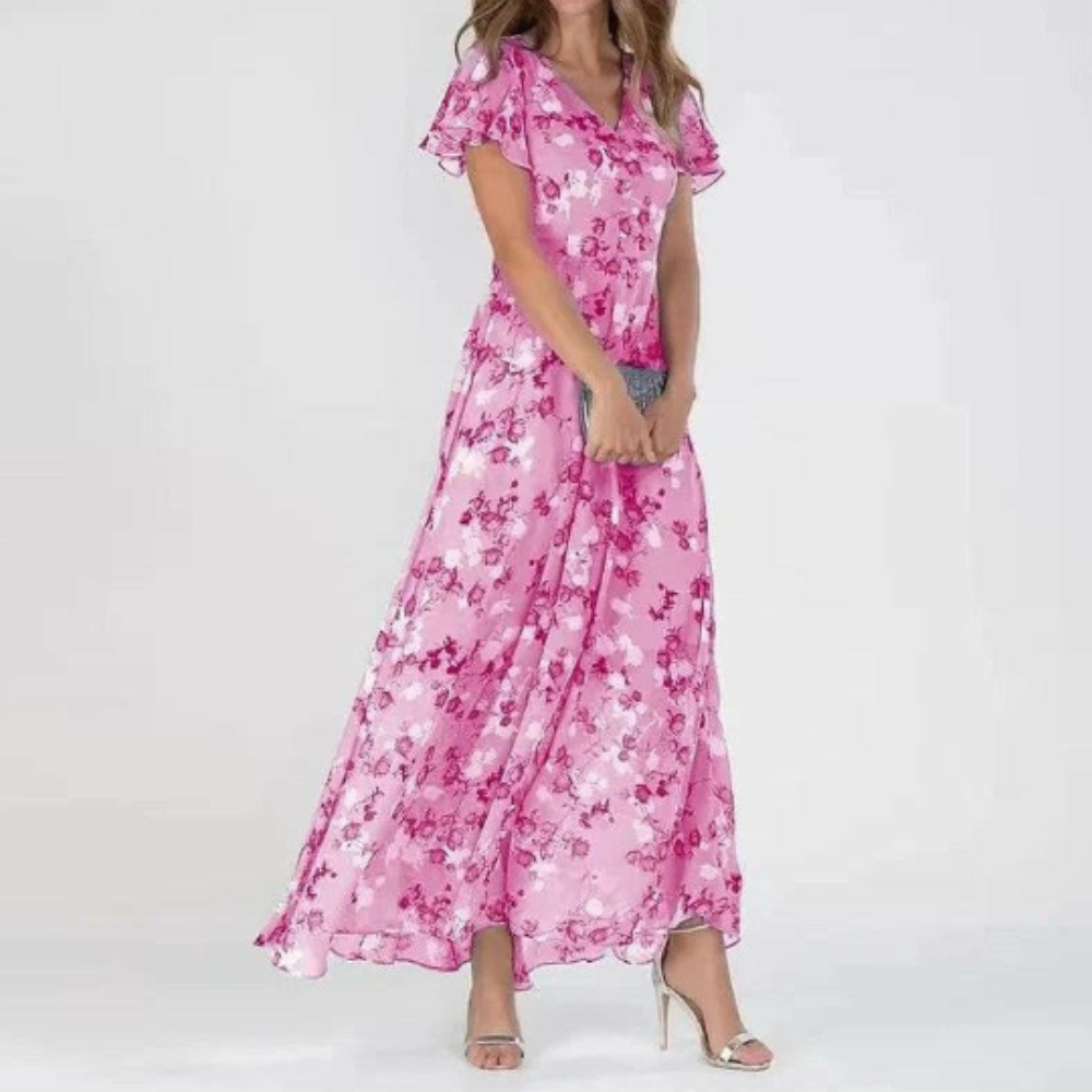 Radiant Maxi Dress V Neck