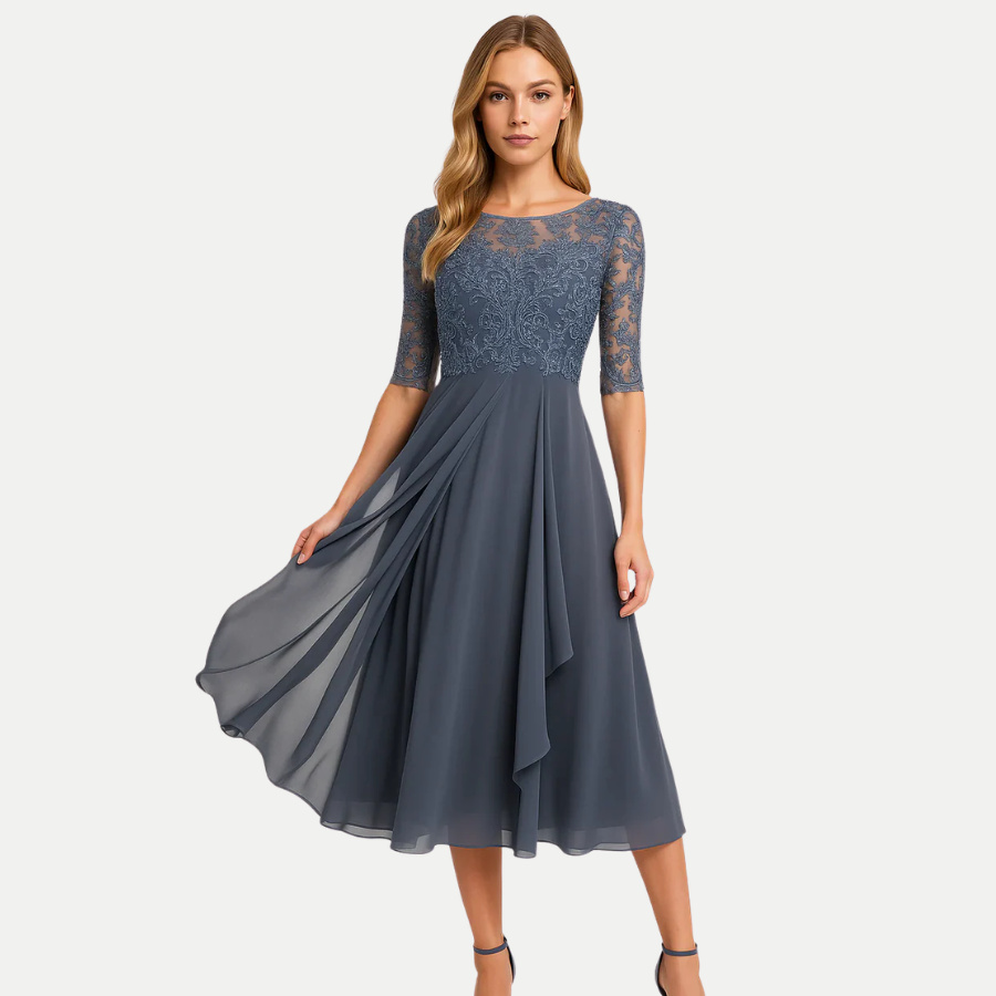 Effortless Evening Dress High Waist