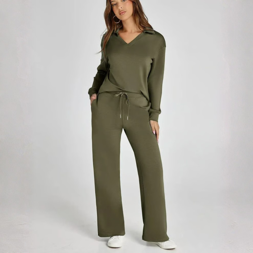 Cozy Lounge Set V Neck
