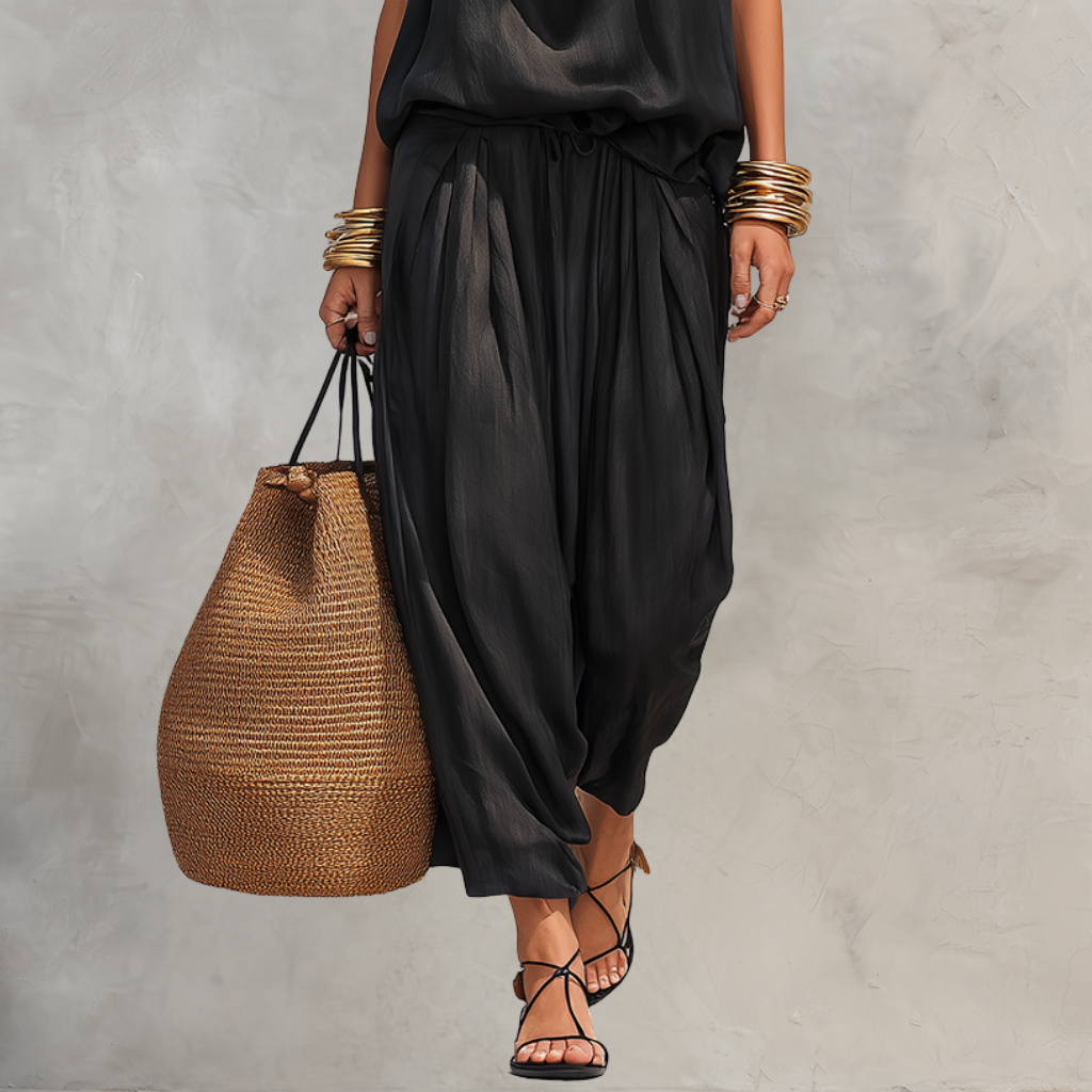 Asymmetrical Boho Two Piece Outfit