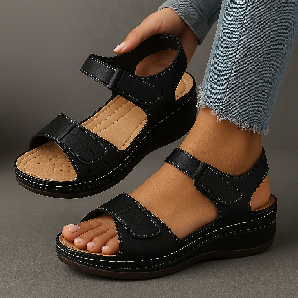 ComfortStep - Soft Leather Orthopedic Sandals with Arch Support for Comfort 10