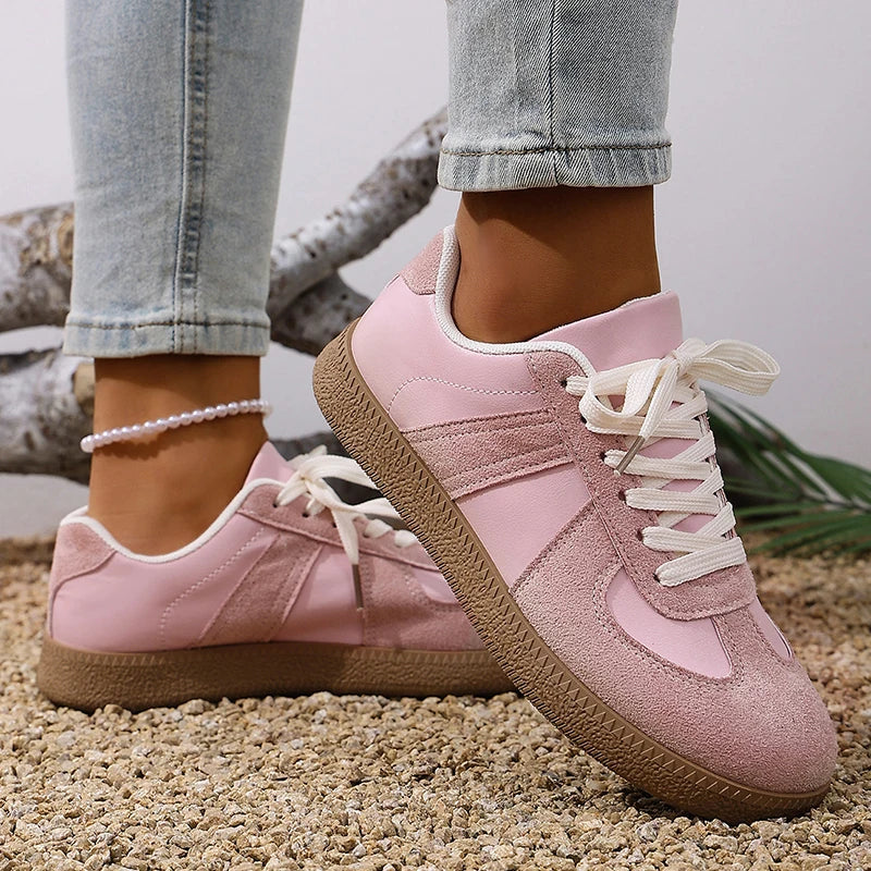 Faux Suede Thick Sole Shoes