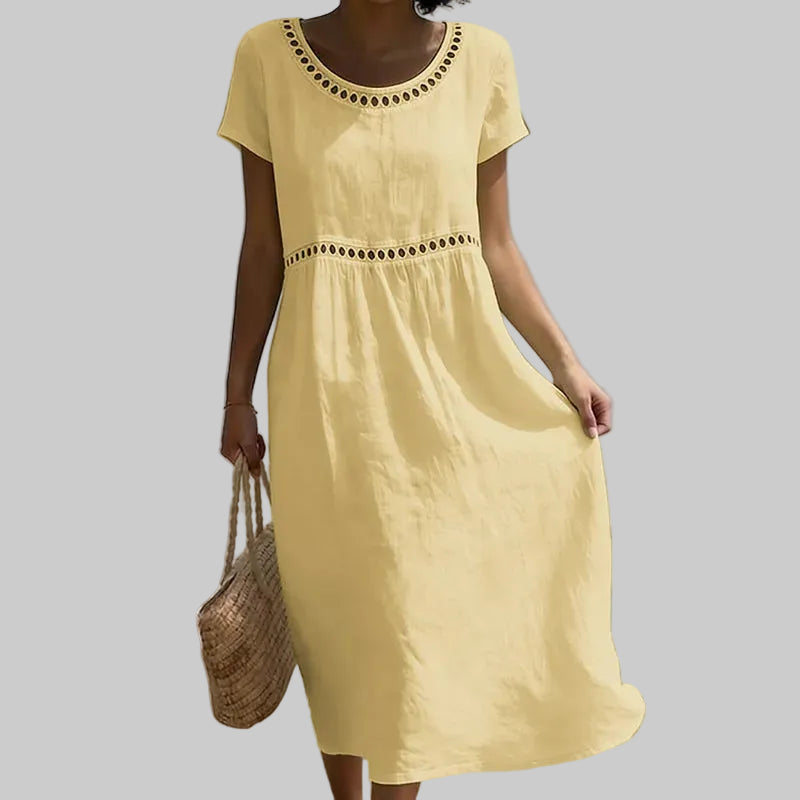 Short Sleeve Vacation Midi Dresses