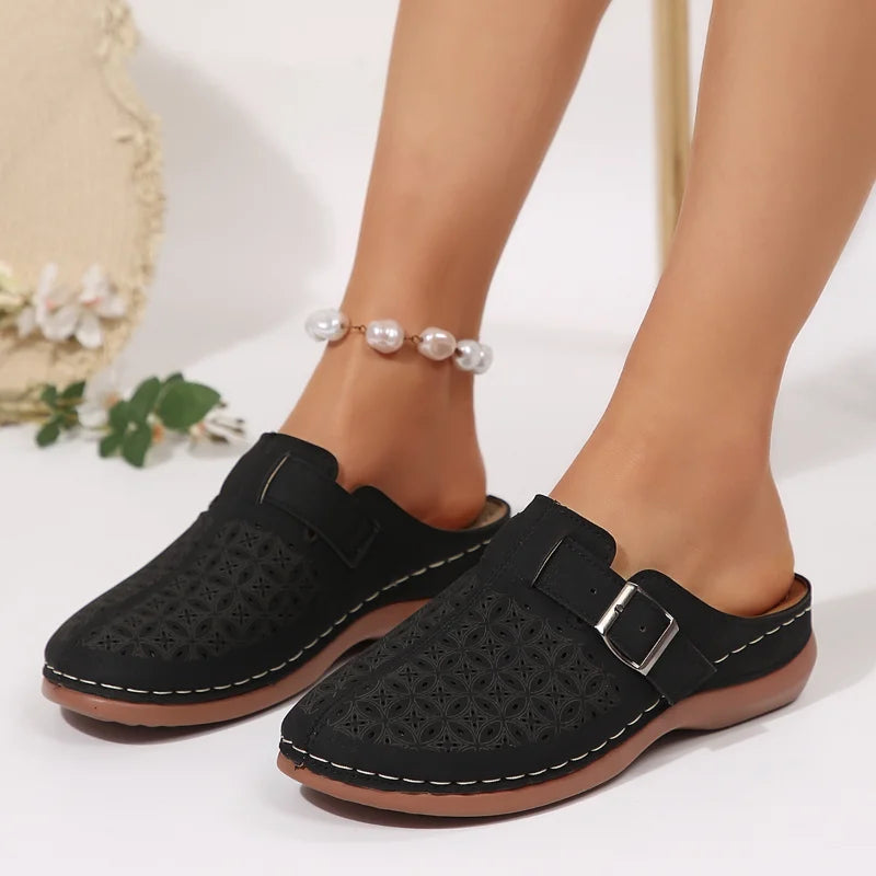 Perforated Mule Comfort Shoes