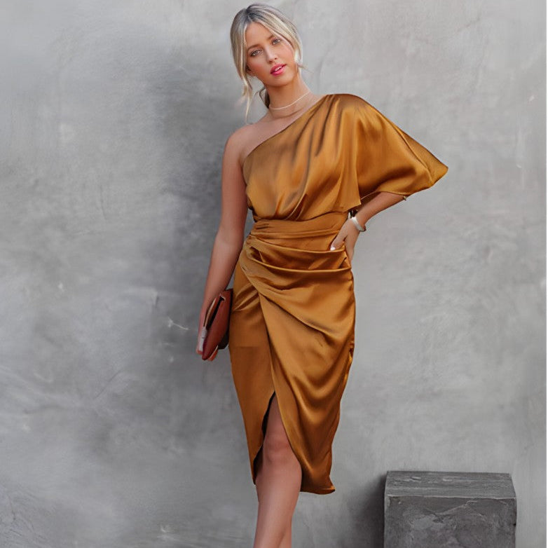 Ruched Midi Dress