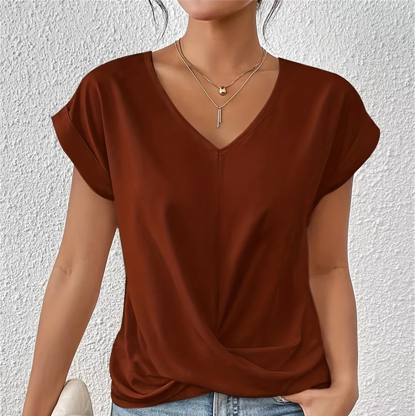 Soft T Shirt Twist Front