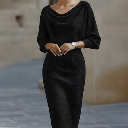 Flowing Midi Dress Silhouette