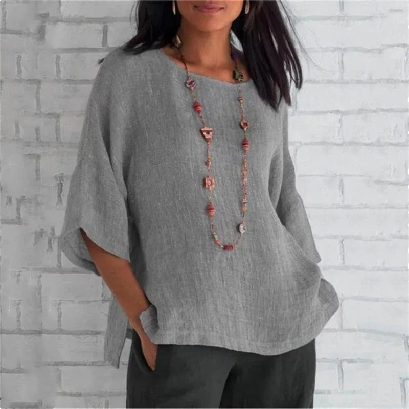 Airy Round Neck Top