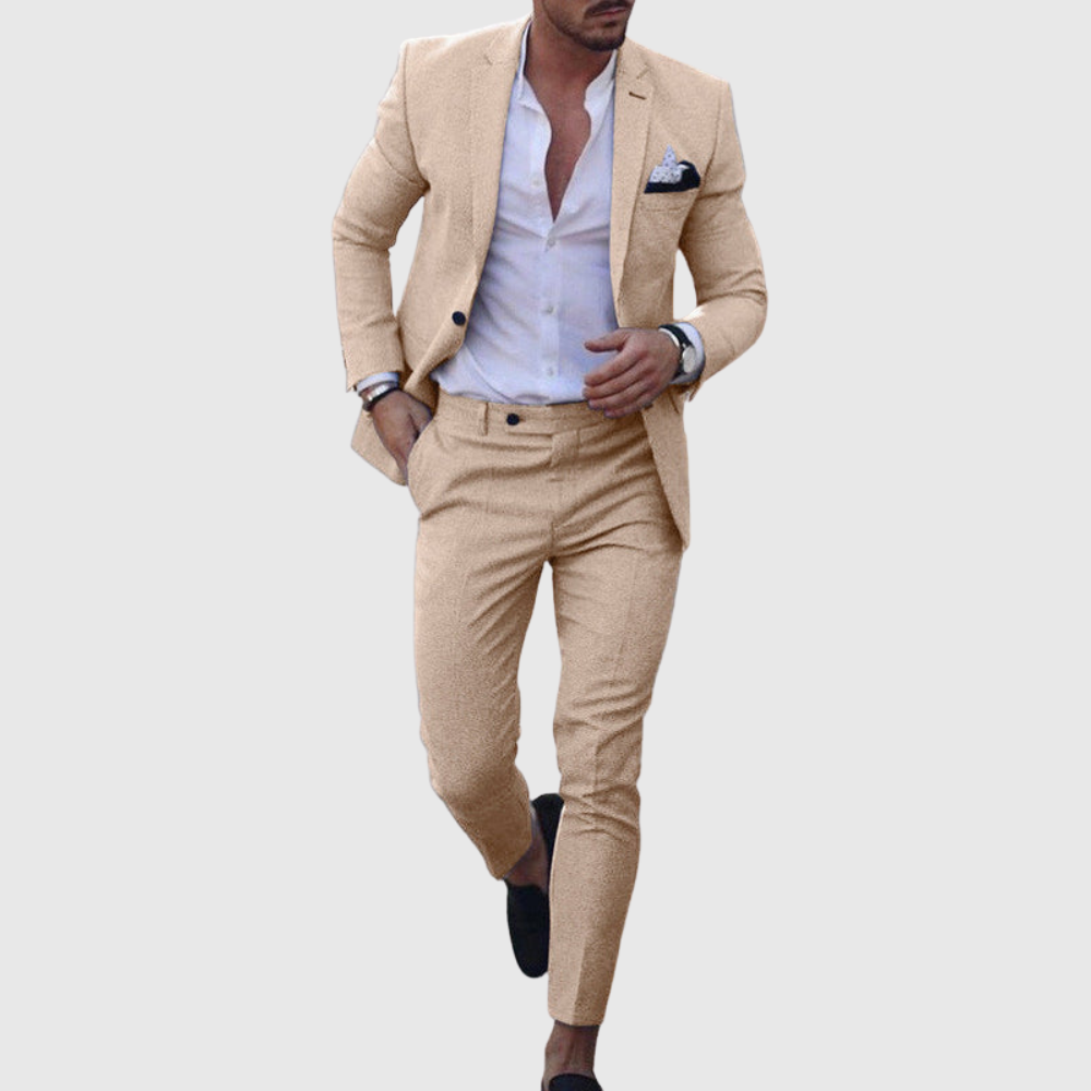 Slim Fit Two Piece Summer Suit