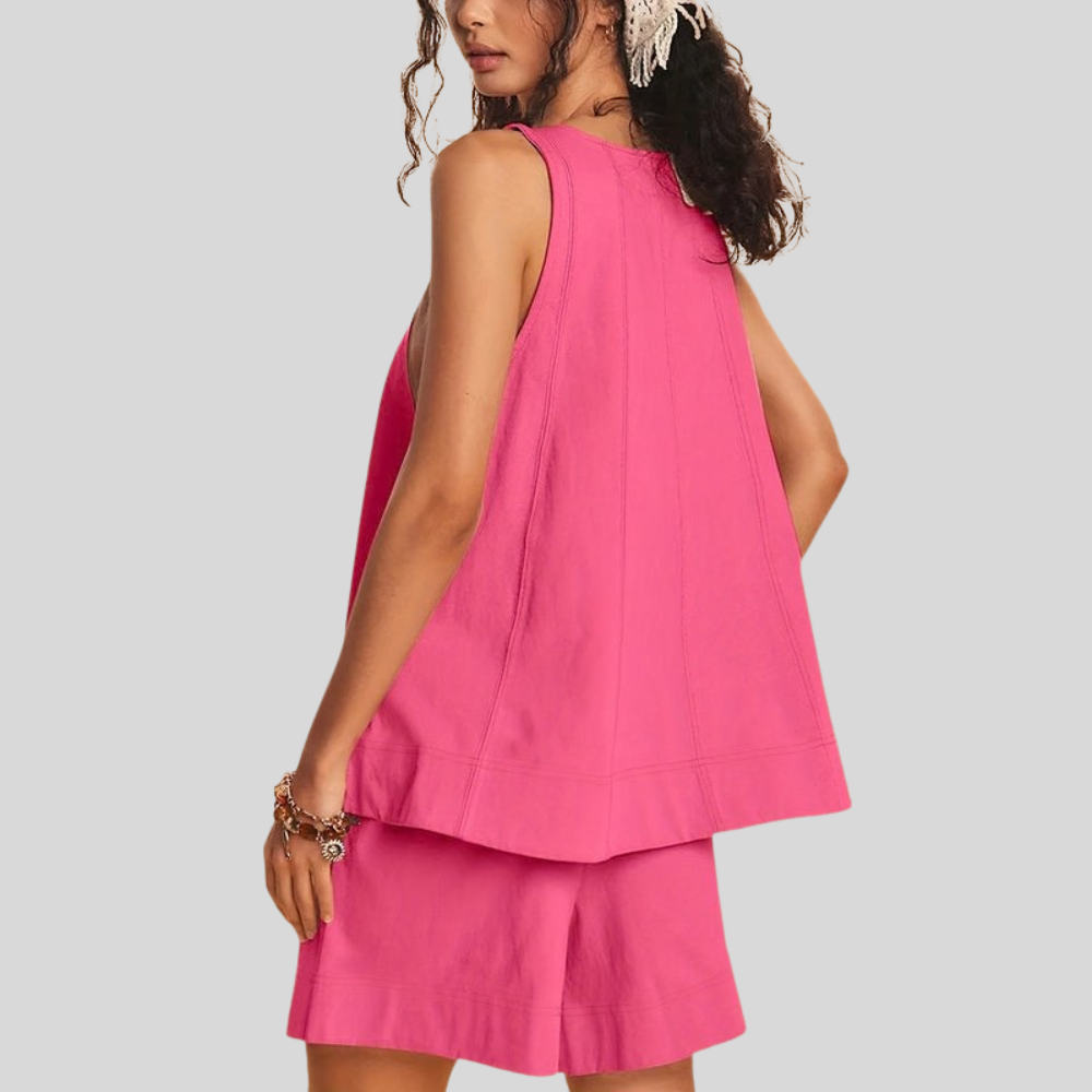 Sleeveless Two Piece Set
