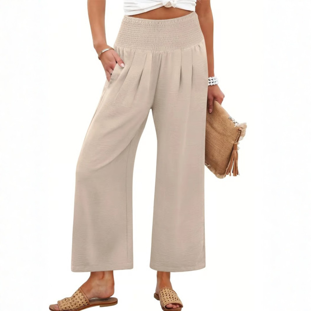 Effortless Smocked Palazzo Pants