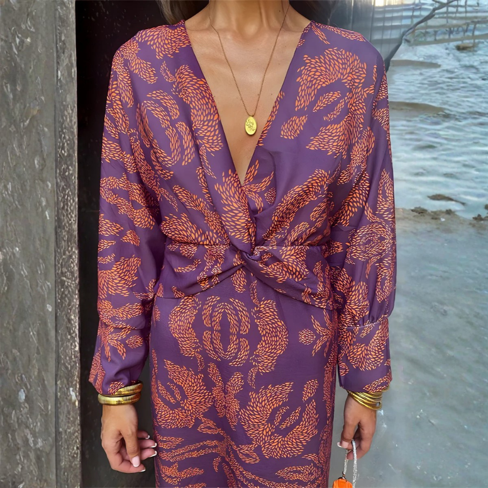 Flowing Knotted Maxi Dress