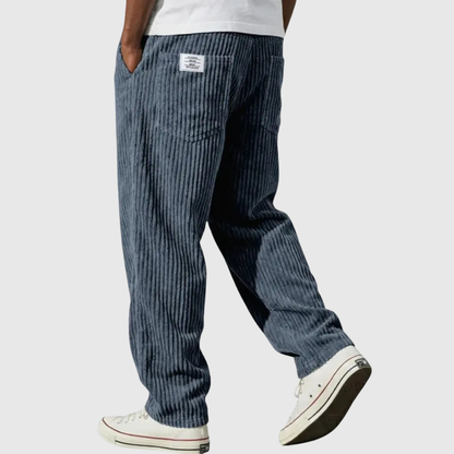 Relaxed Fit Casual Corduroy Trousers