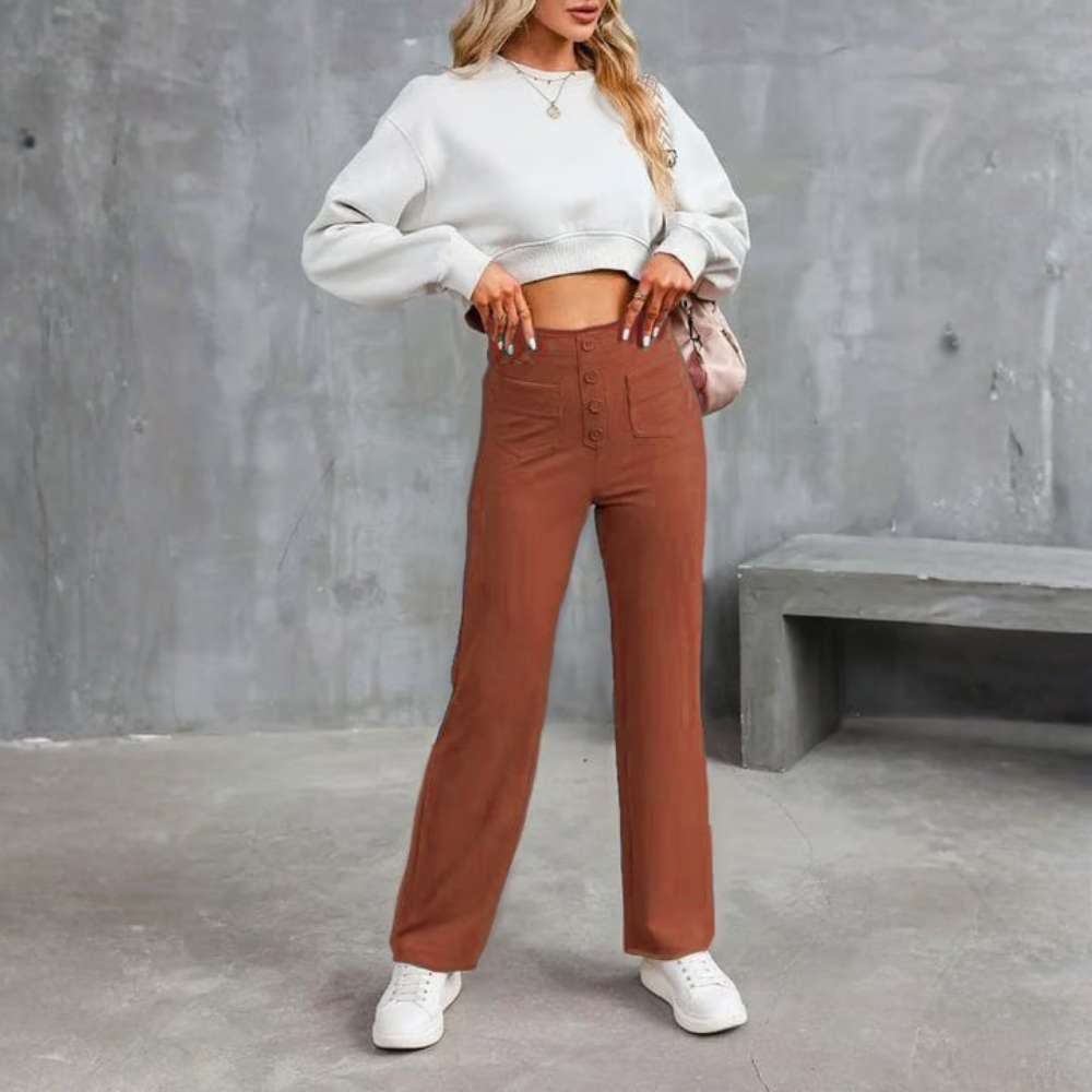 Stretchy High Waist Pants