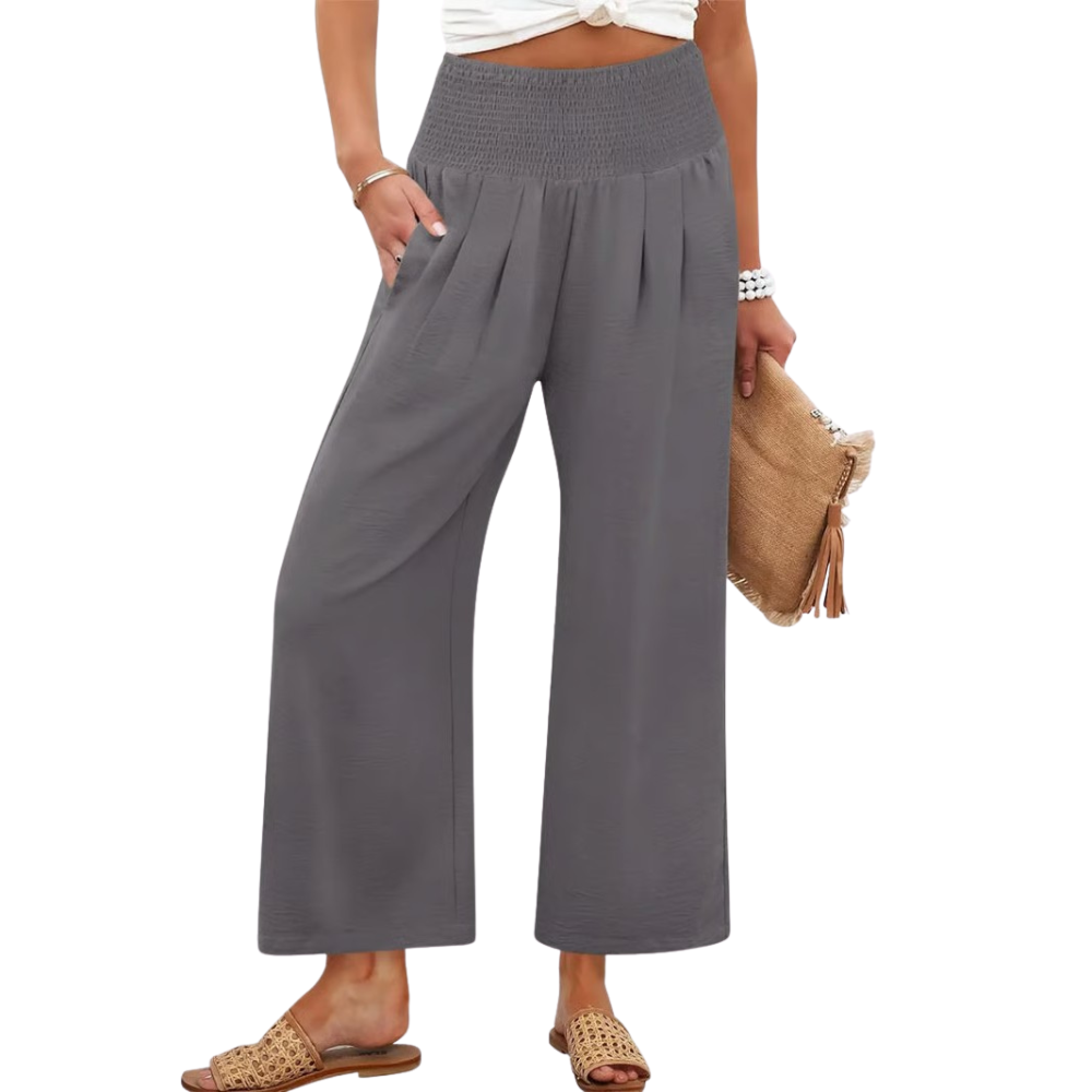Effortless Smocked Palazzo Pants
