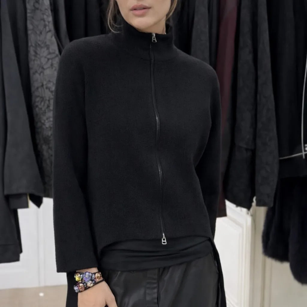 Casual Longline Top with Modern Asymmetrical Hem