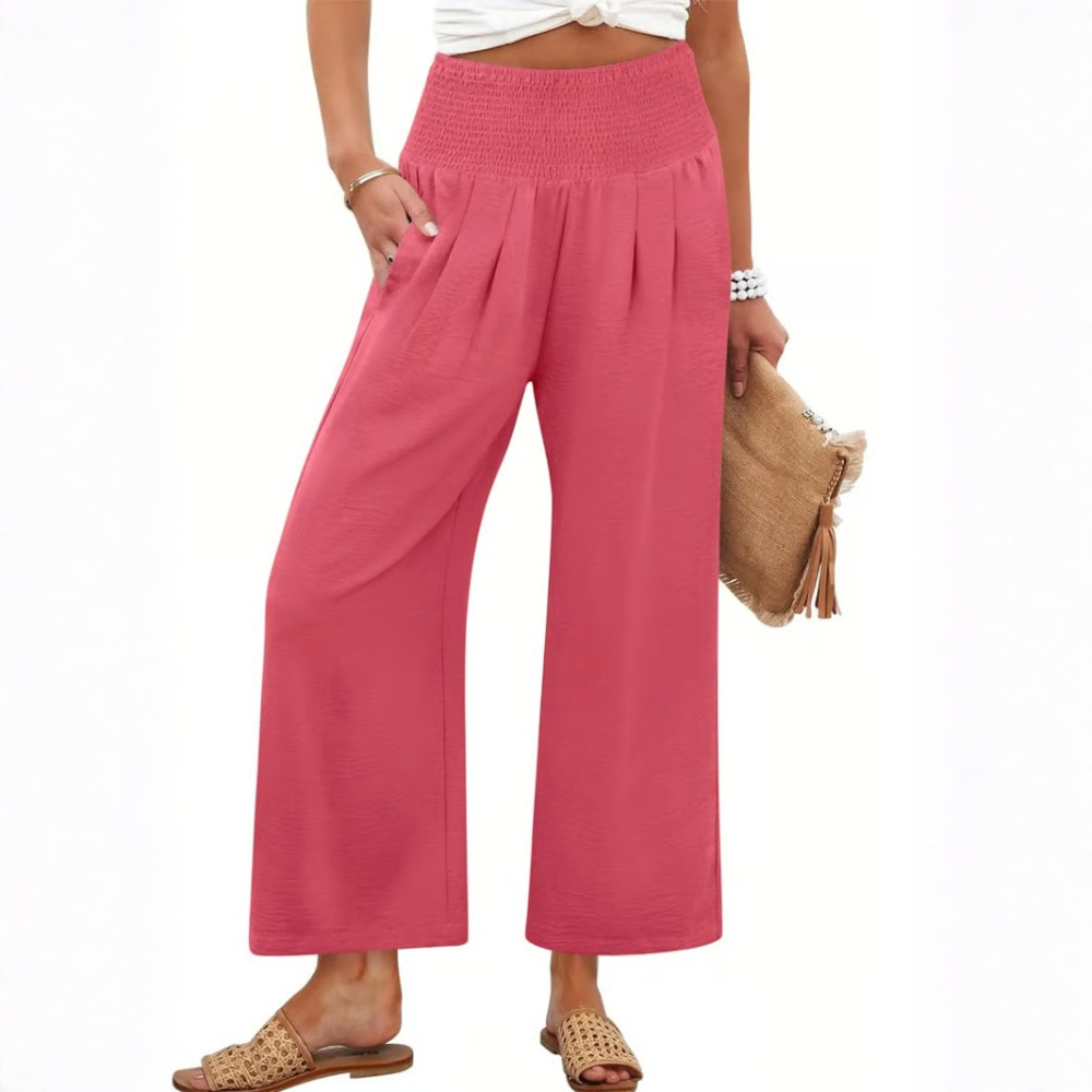Effortless Smocked Palazzo Pants