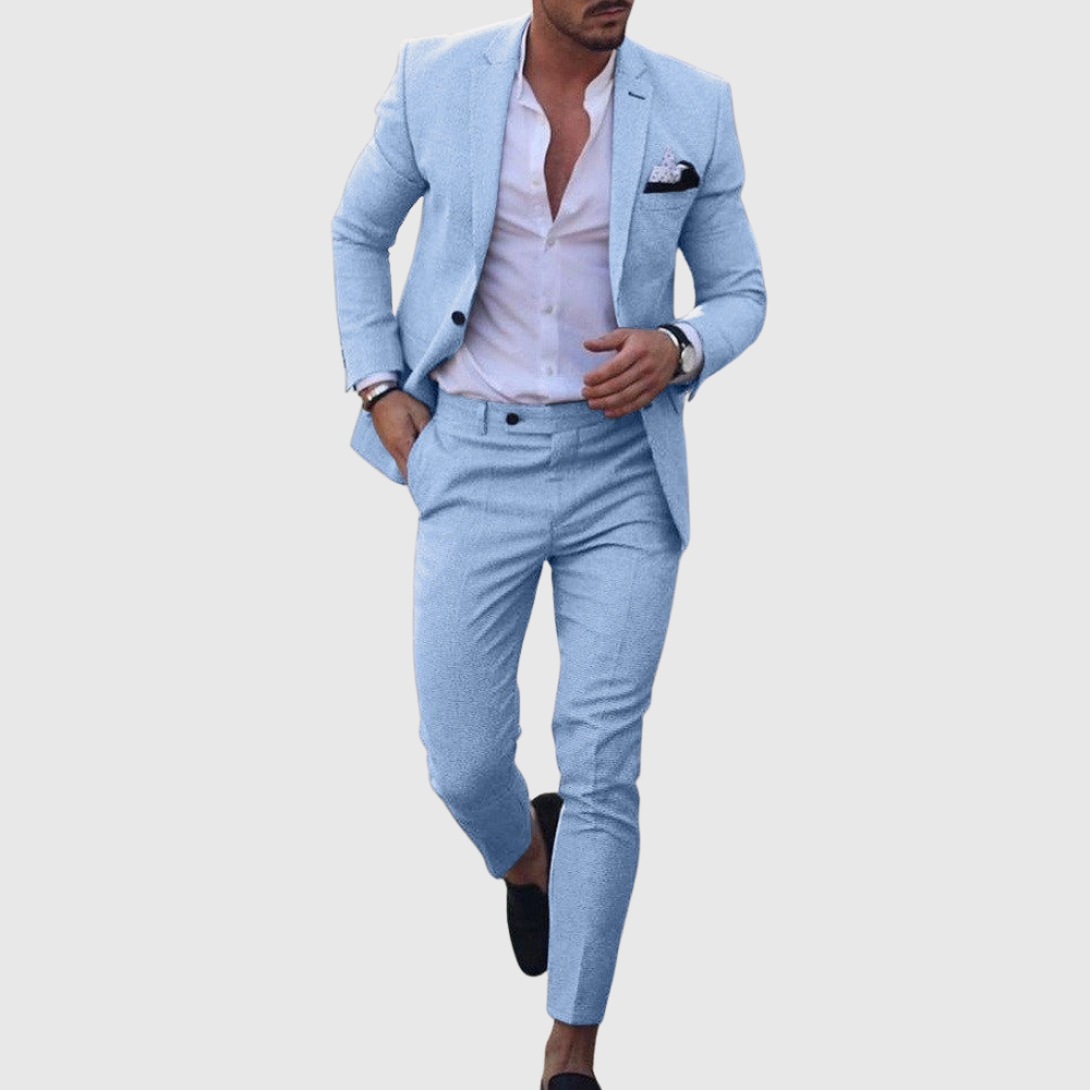 Slim Fit Two Piece Summer Suit