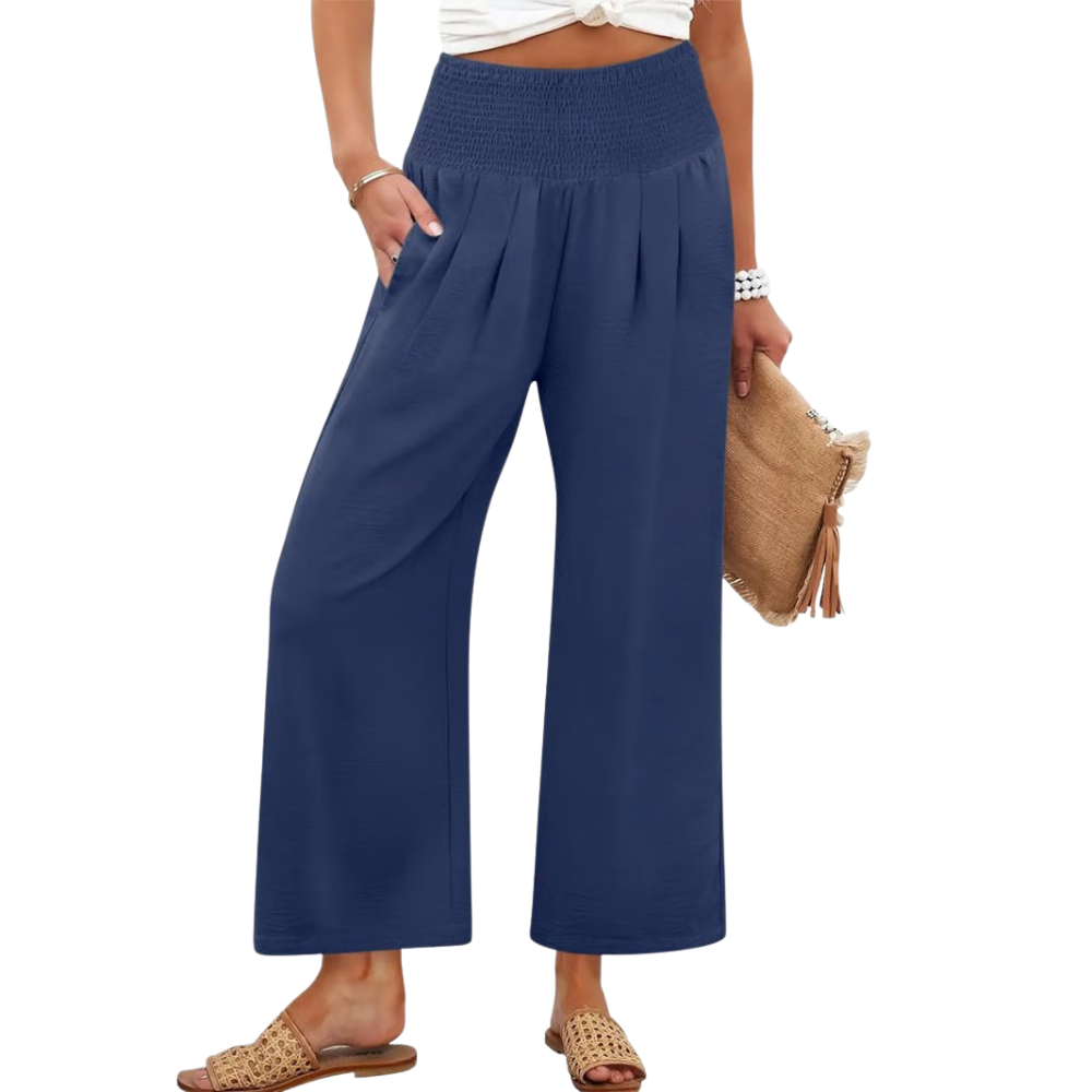 Effortless Smocked Palazzo Pants