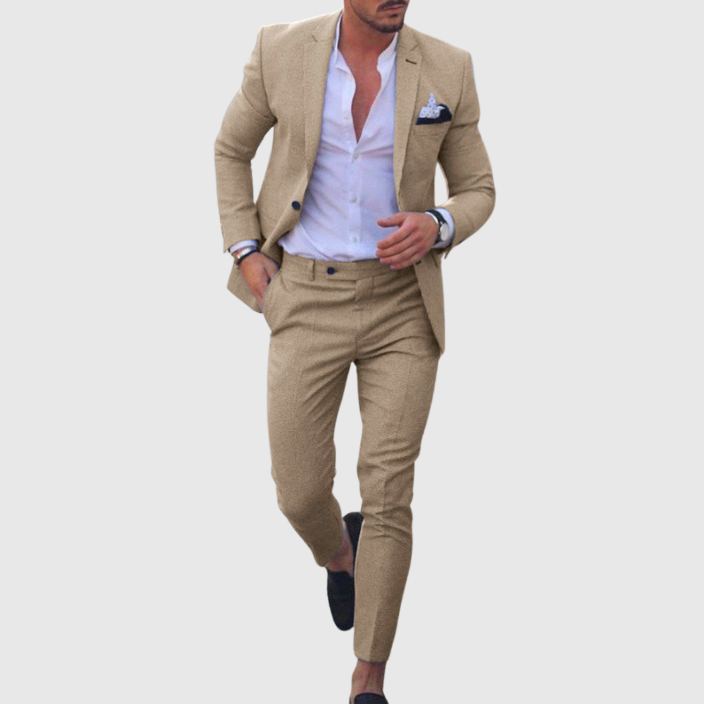 Slim Fit Two Piece Summer Suit