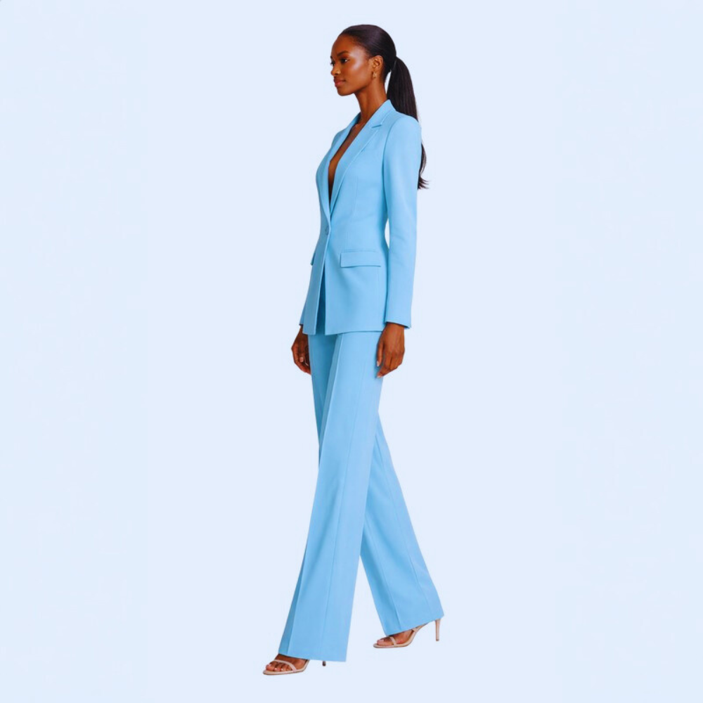 Sleek Blazer Trousers Set