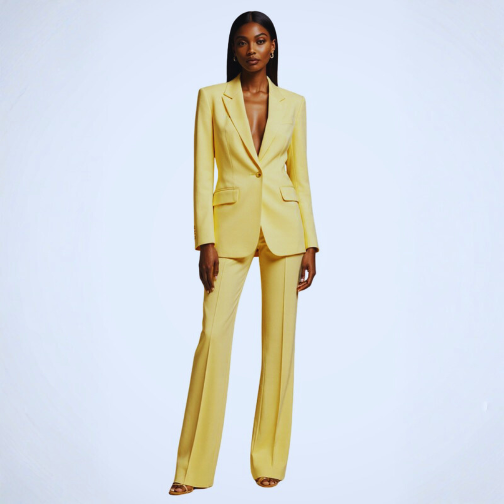 Sleek Blazer Trousers Set