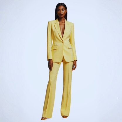 Sleek Blazer Trousers Set