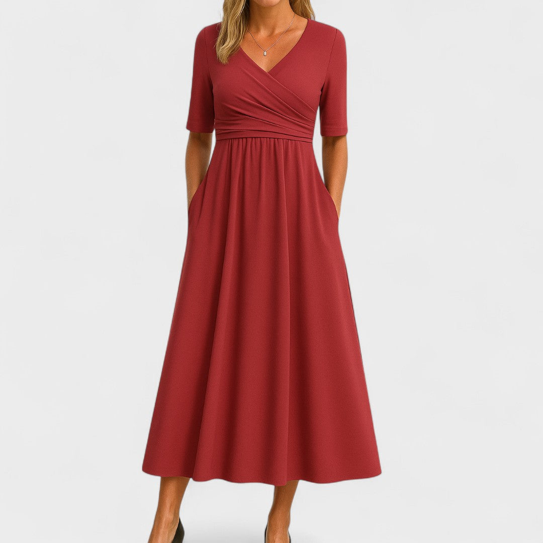 Airy Chiffon Midi Dress