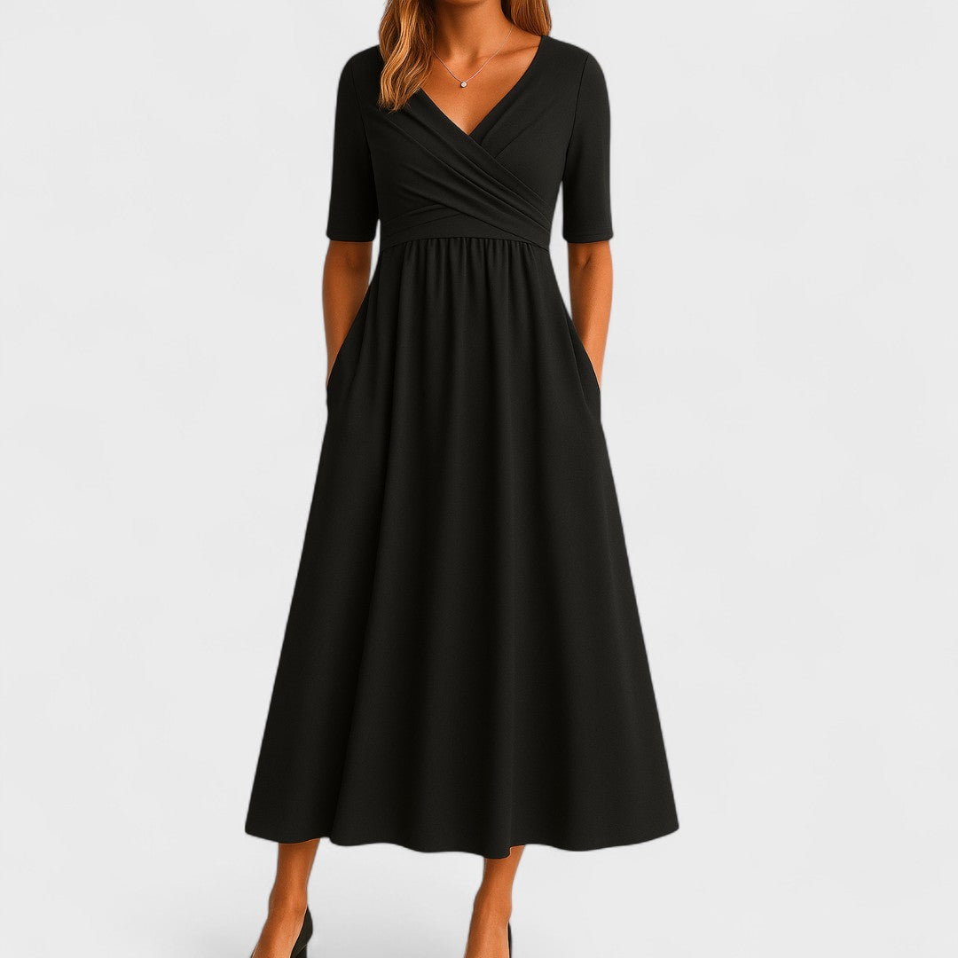 Airy Chiffon Midi Dress