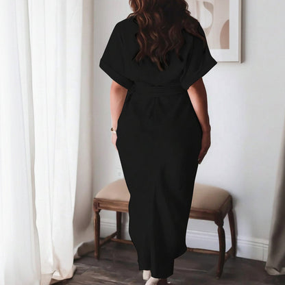 Solid Color Women’s Pleated Midi Dresses