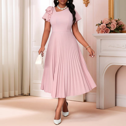 Plus Size Women’s Pleated Midi Dresses