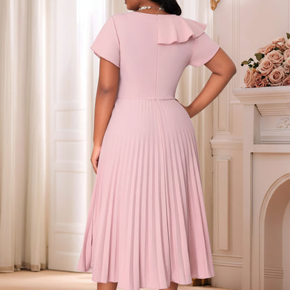 Plus Size Women’s Pleated Midi Dresses