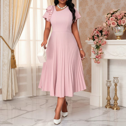 Plus Size Women’s Pleated Midi Dresses