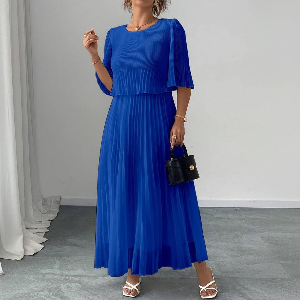 Spring Summer Women’s Pleated Midi Dresses
