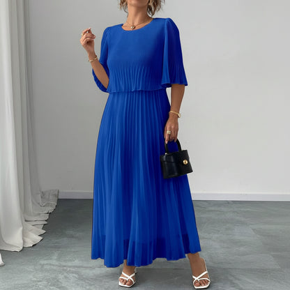 Spring Summer Women’s Pleated Midi Dresses