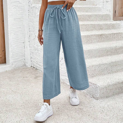 Loose Fit Cropped Summer Pants for Women