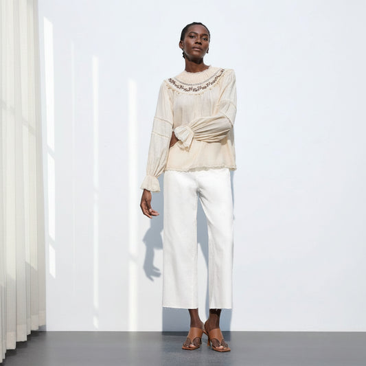 Wide Leg Cropped Summer Pants for Everyday Wear