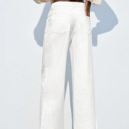 Wide Leg Cropped Summer Pants for Everyday Wear