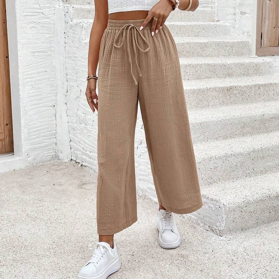 Loose Fit Cropped Summer Pants for Women