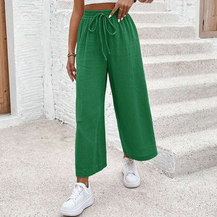 Loose Fit Cropped Summer Pants for Women