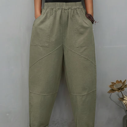 Loose Fit Cropped Summer Pants