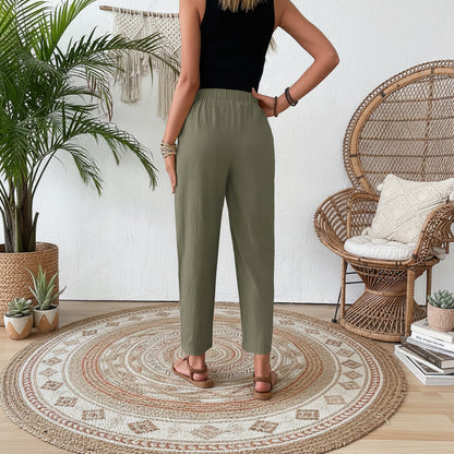 Loose Fit Cropped Summer Pants