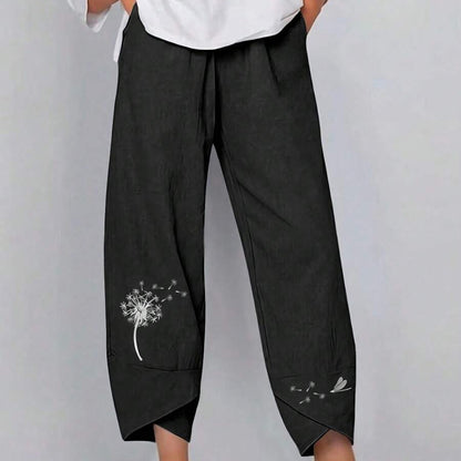 Printed Harem Style Cropped Summer Pants